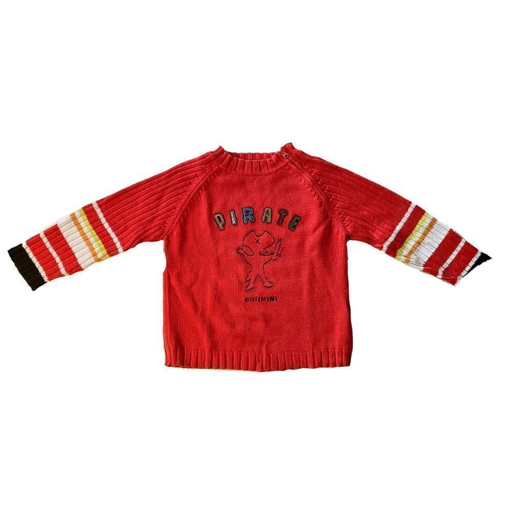 Pirate Boy’s Cotton Sweater Orange Size:4